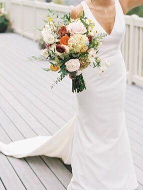 Stefan Jolie wedding dress and veil